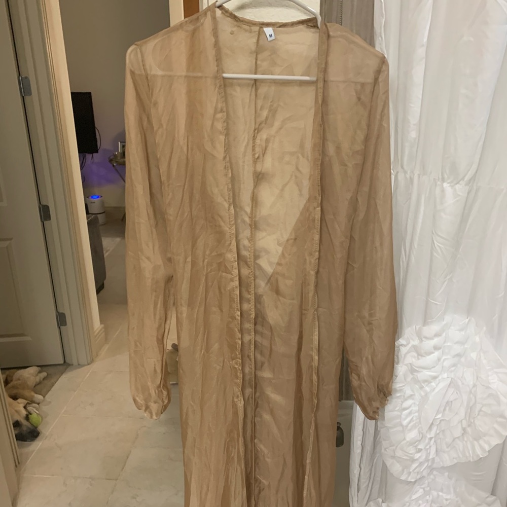 Maxi sheer cover up